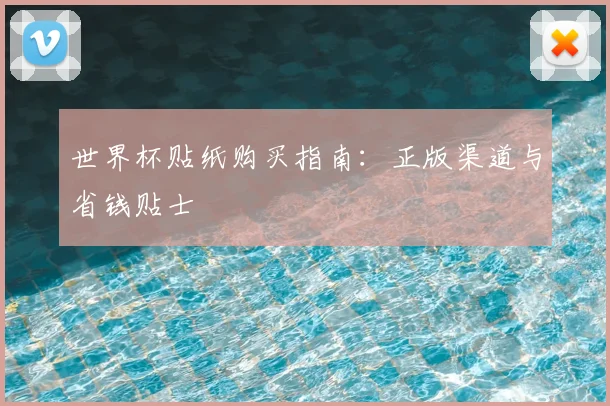 世界杯贴纸购买指南：正版渠道与省钱贴士